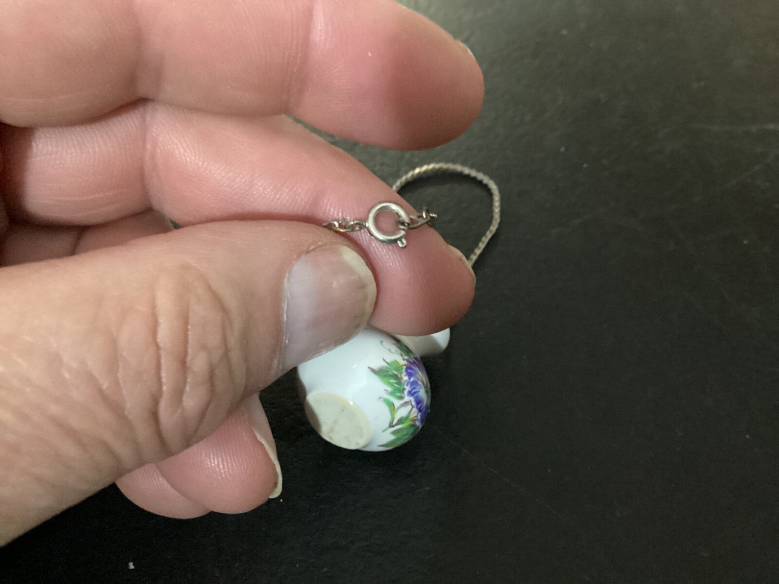 Small Ceramic Vase Fashion Jewelry Necklace