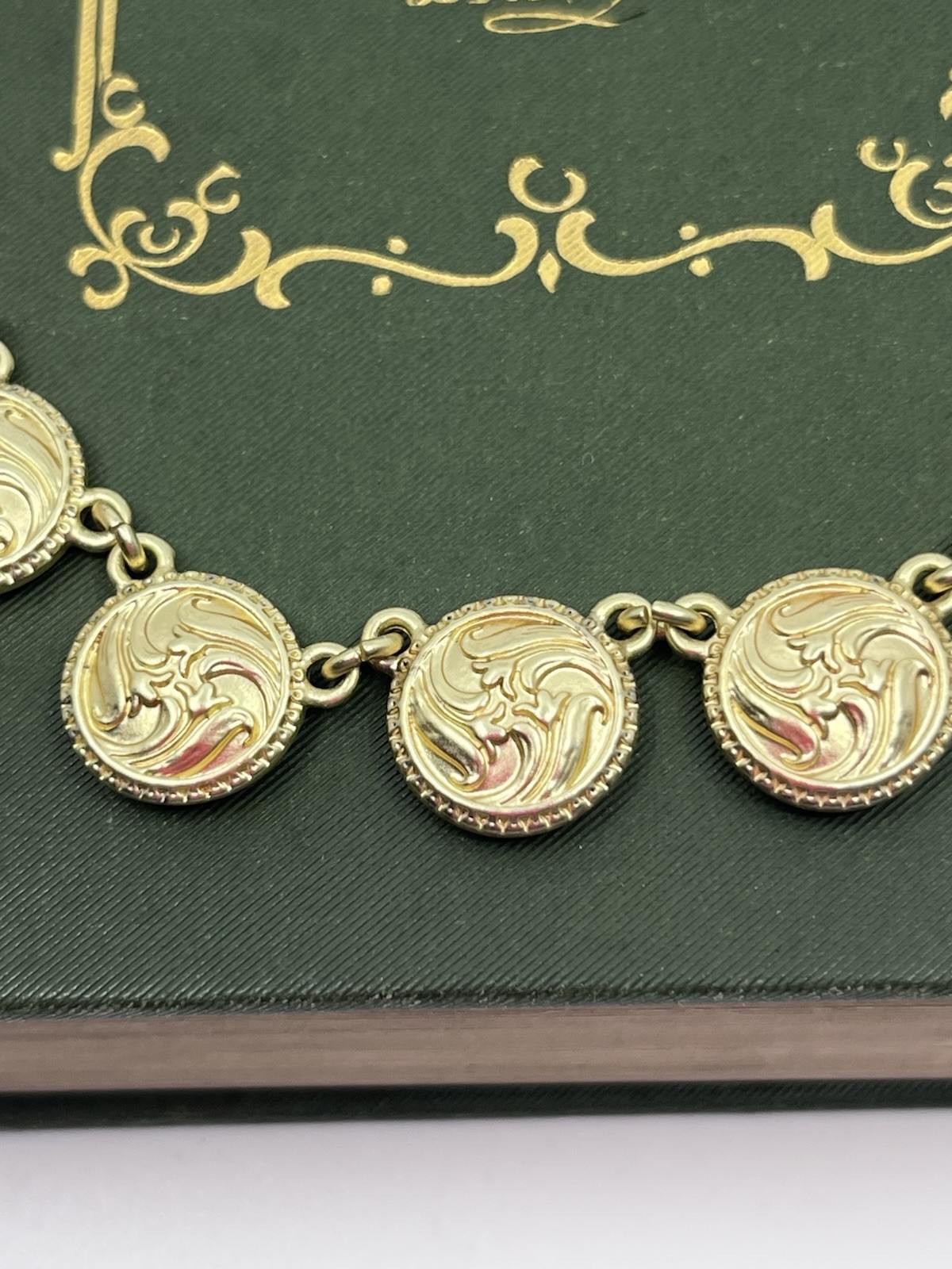 Lucky Brand Art Nouveau Style Coin Necklace