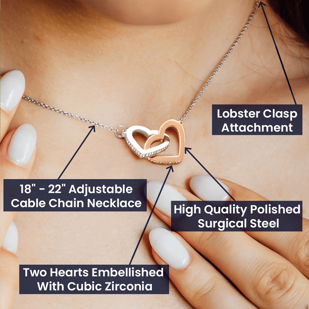 To My Wife Necklace, Wife Birthday Anniversary Gift, Heart Pendant Gift For Wife