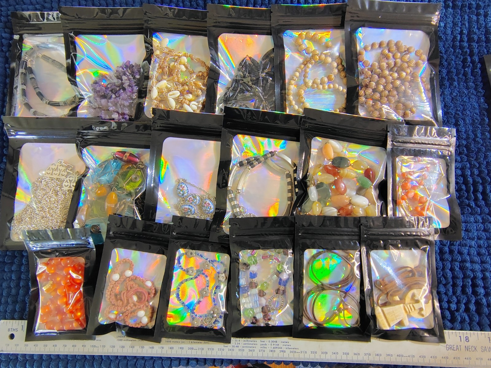 Lot of 50 Vinrtage & Modern Necklaces – Various Designs & Materials – All Bagged