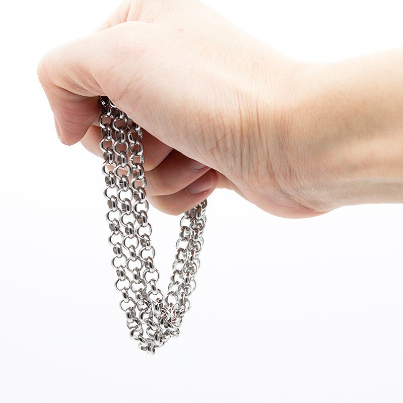 2/2.5/3/4/5/6mm Stainless Steel Women Men Round Rolo Chains Link 16-36”
