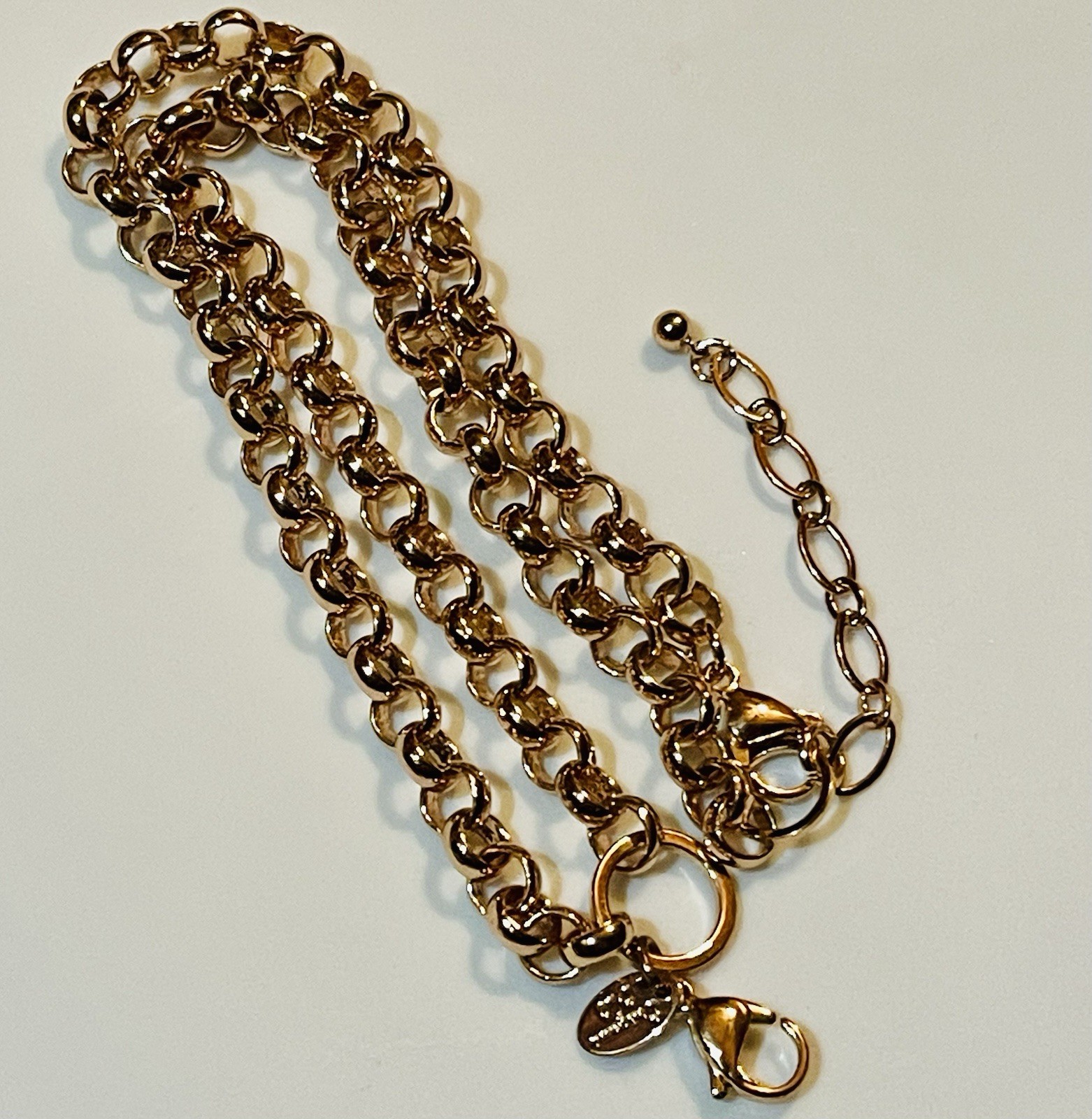 Authentic Origami Owl 18-20” Rose Gold Tone Thick Rolo Chain NEW (Ref#142)