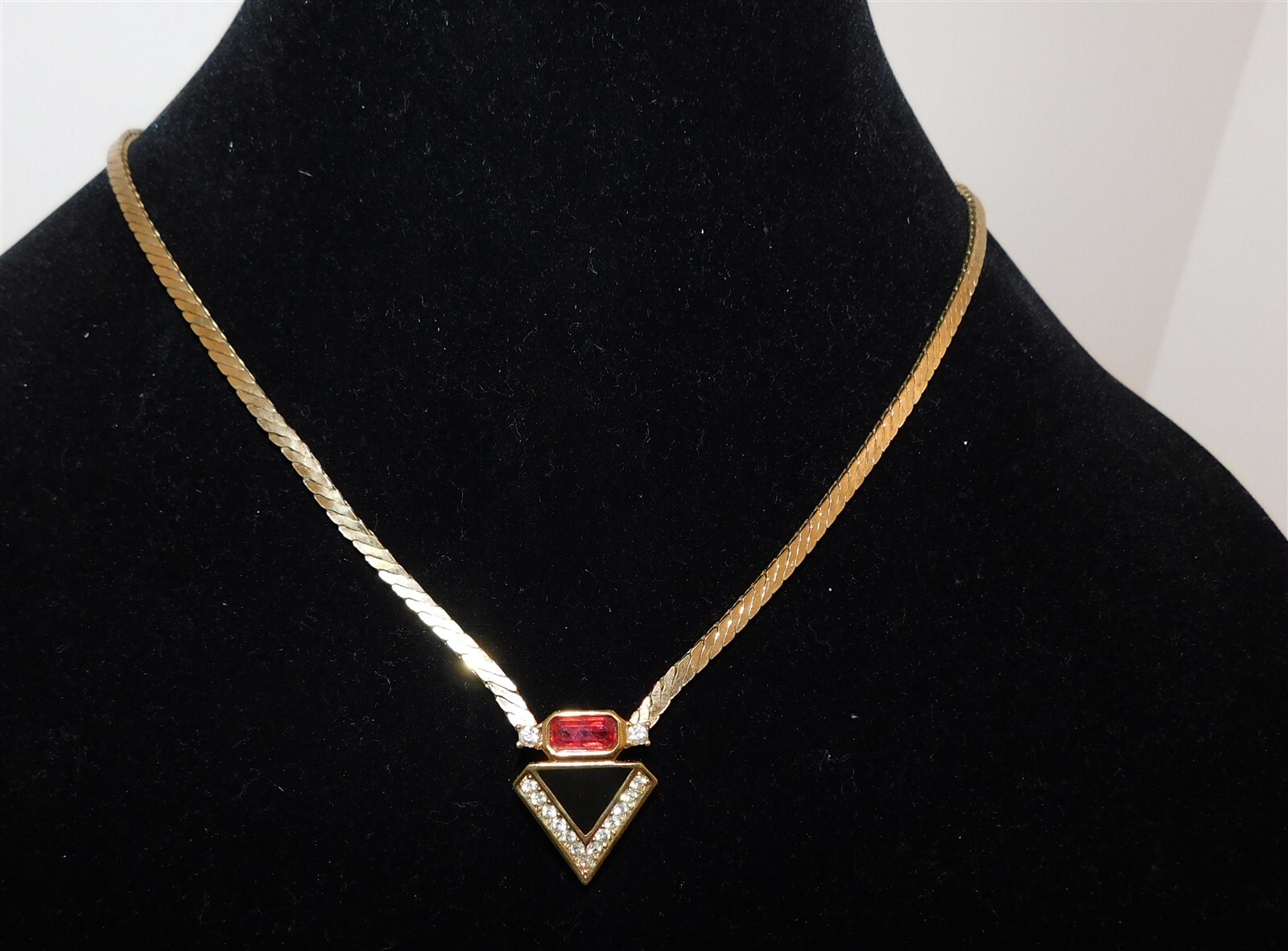 Grosse Germany Modernist Gold Plated Necklace