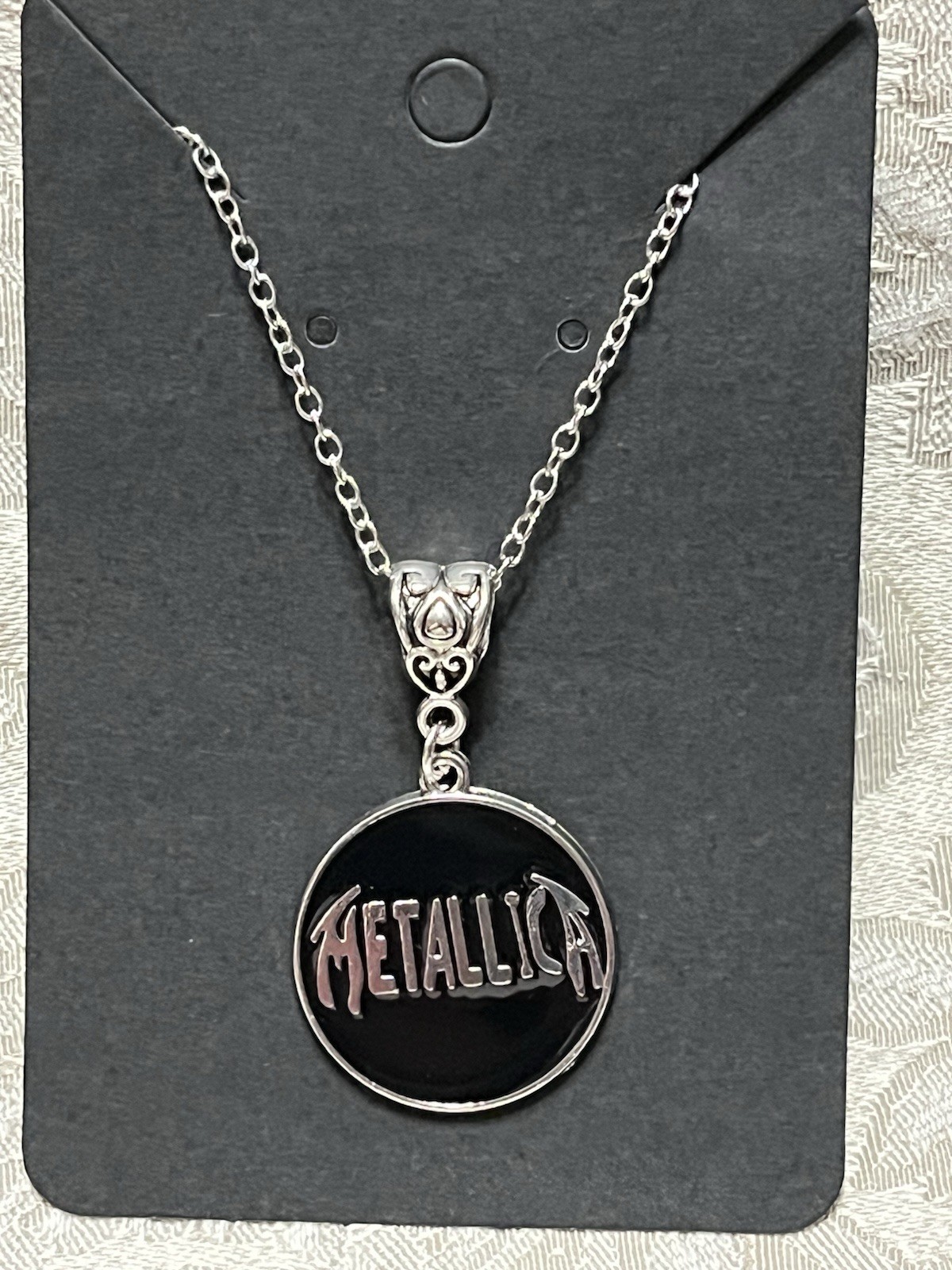 Rock Band METALLICA Charm Pendant Silver Necklace Fashion Festival Jewelry