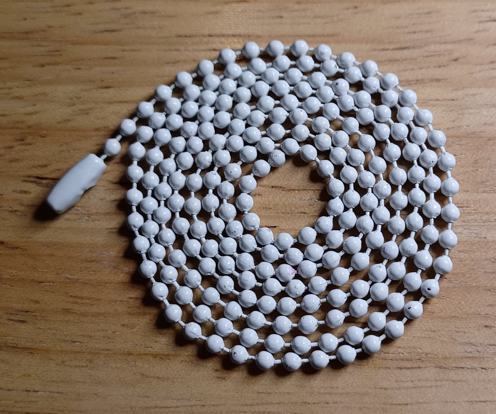 30″ White Colored 2.4mm Ball Bead Stylish Fashionable Dog Tag Chain Necklace