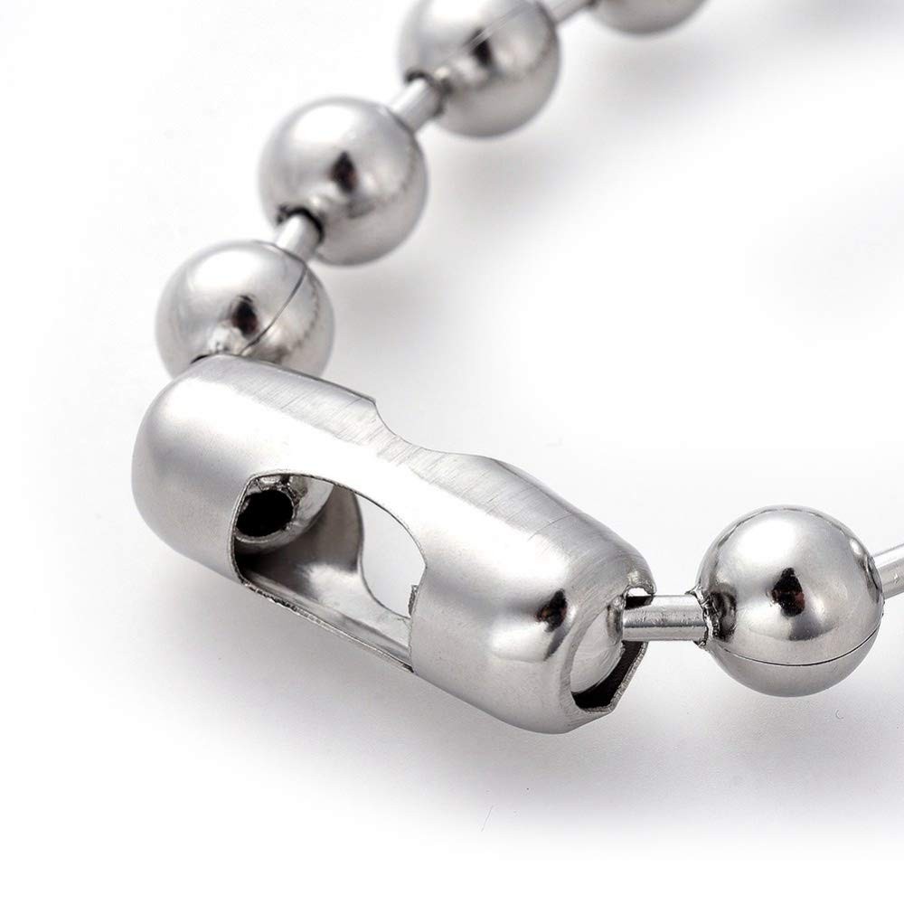 LZD 6-10 Stainless Steel Ball Chain Beads Bracelet Silver Gold Multicolor 2/4…