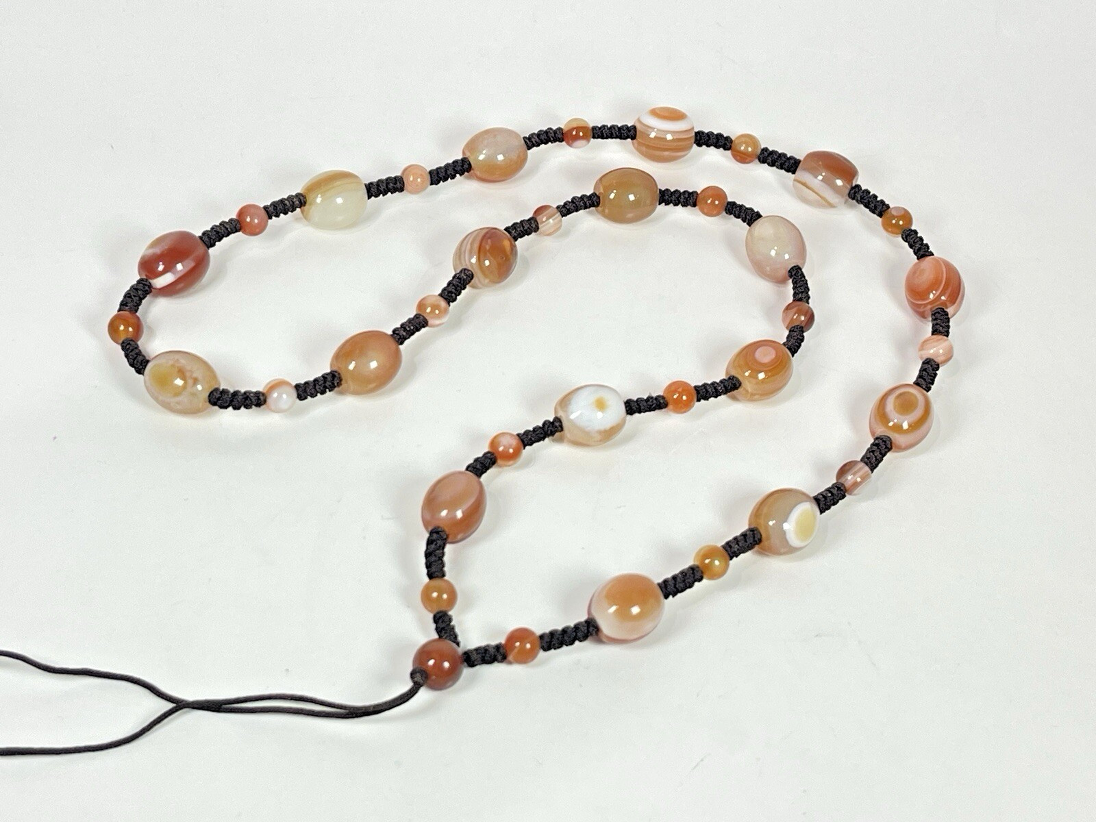Agate Necklace 26in Gemstone Fashion Jewelry Unfinished Necklace Without Pendant