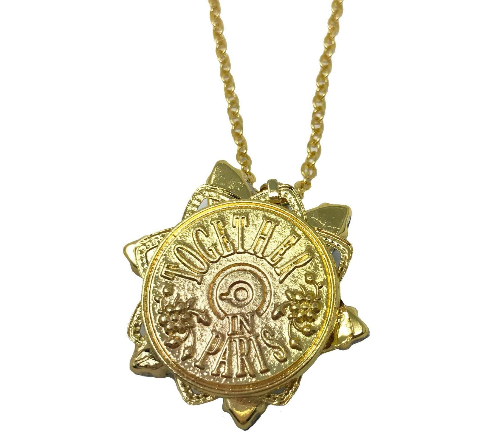 Anastasia Inspired Engraved Together In Paris Necklace
