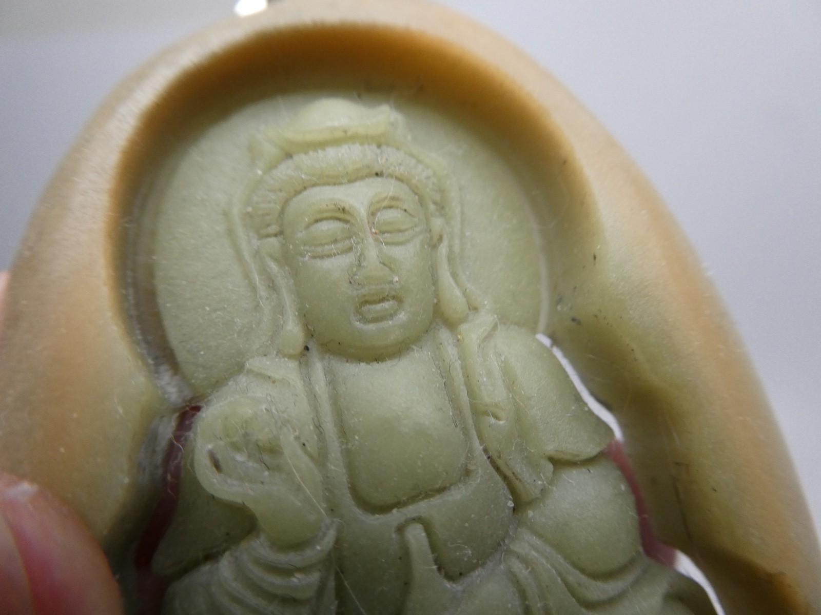 QUAN YIN Green Phosphorescent Glow in The Dark Modern Ye Ming Zhu 925 Pendant