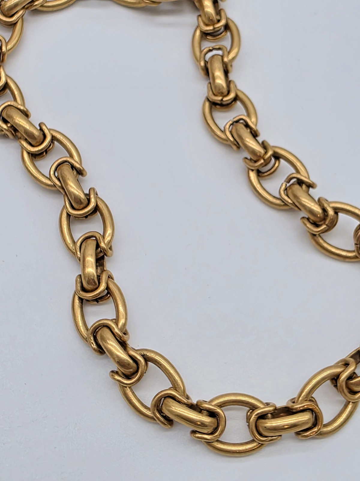 Premier Designs BRONZE BEAUTY Necklace Matte Gold Chunky Links 16″