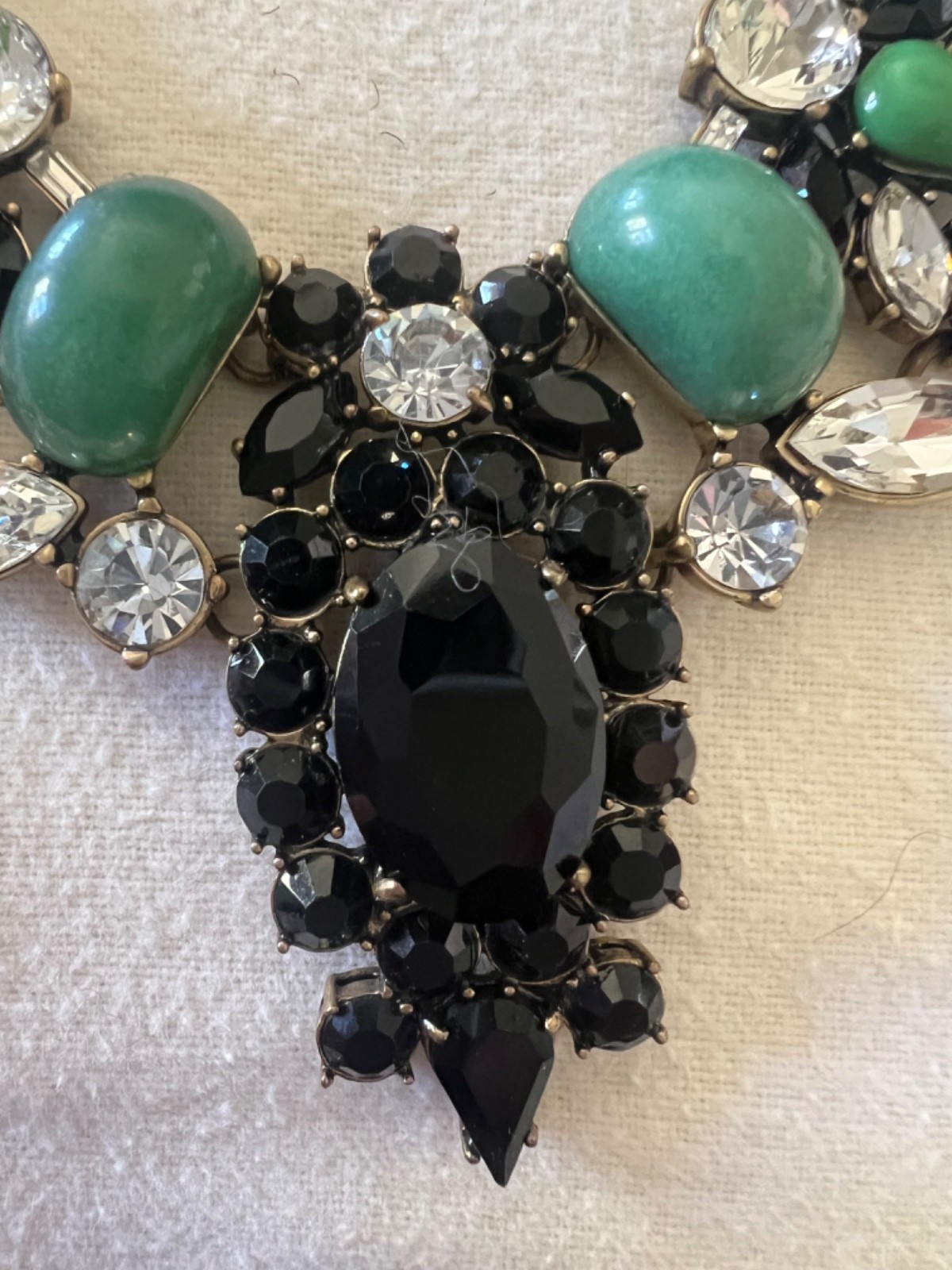 j crew rhinestone statement necklace