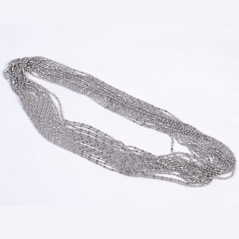 16″-40″100pcs/Lot Fashion DIY Chain Stainless Steel 2mm Link Chain Necklace