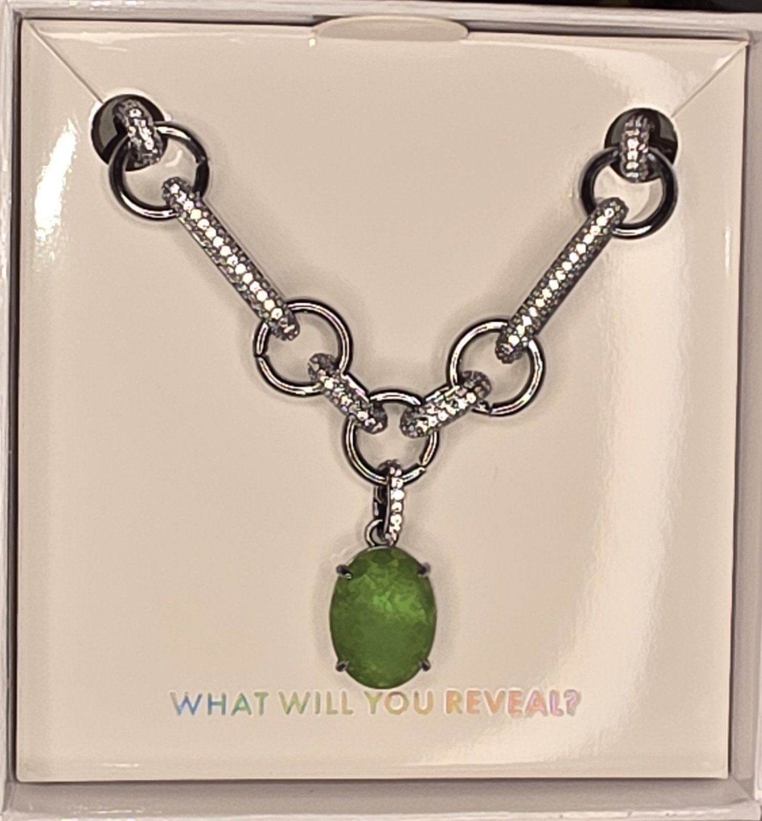Mental Health Awareness Necklace, NK17923, Flourish Through Adversity-Hematite