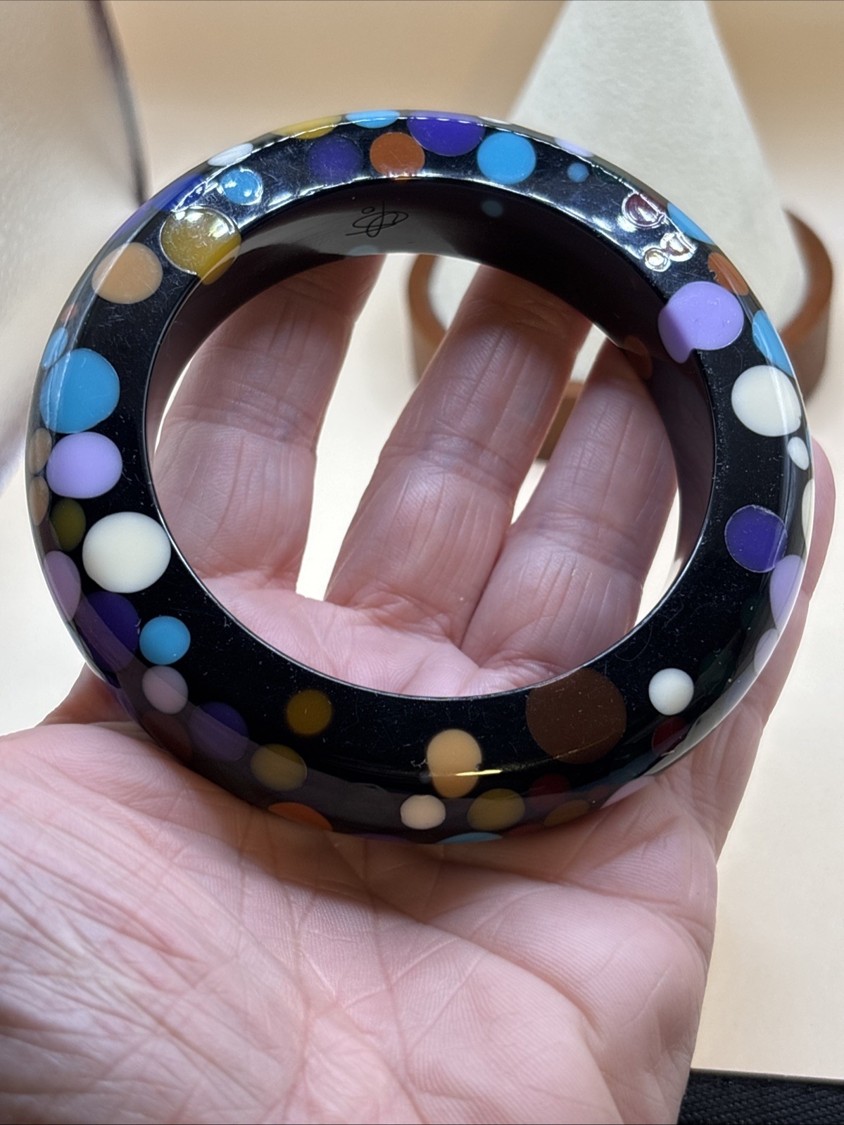 Sobral Jackie Brazil Party Mix Multi-Colour Dots Bangle Statement Piece