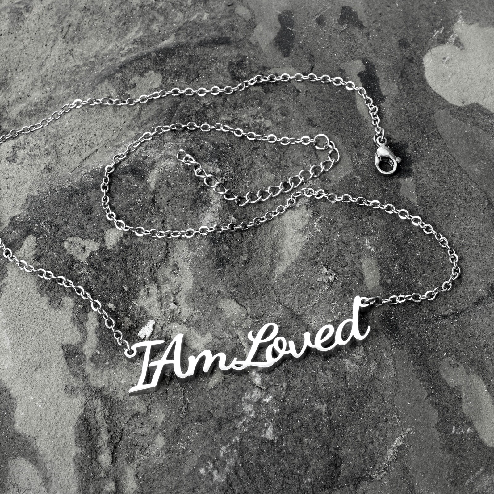 I Am Loved Necklace Mental Health Positivity Self Love Gift Depression
