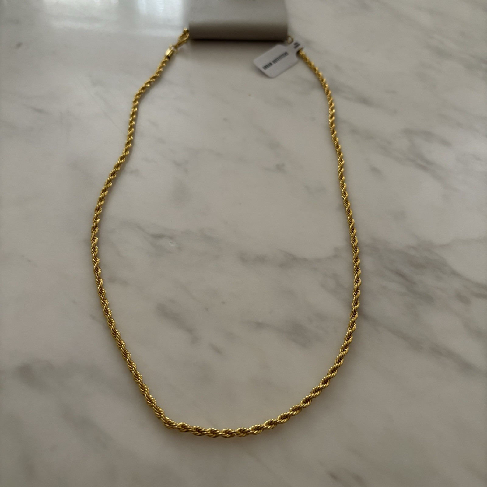 Urban Outfitters NWT Gold Twist Rope Chain Necklace One Size Unisex