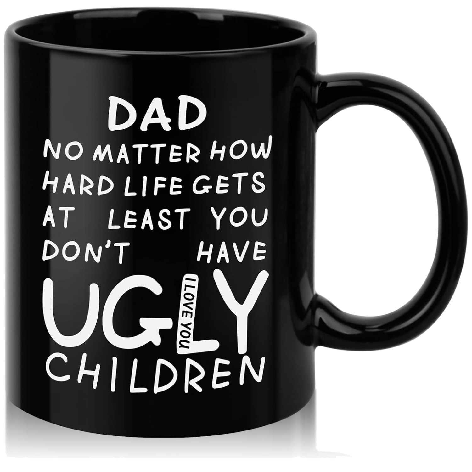 Funny 11oz Black Coffee Mug for Dad | Unique Gift for All Occasions