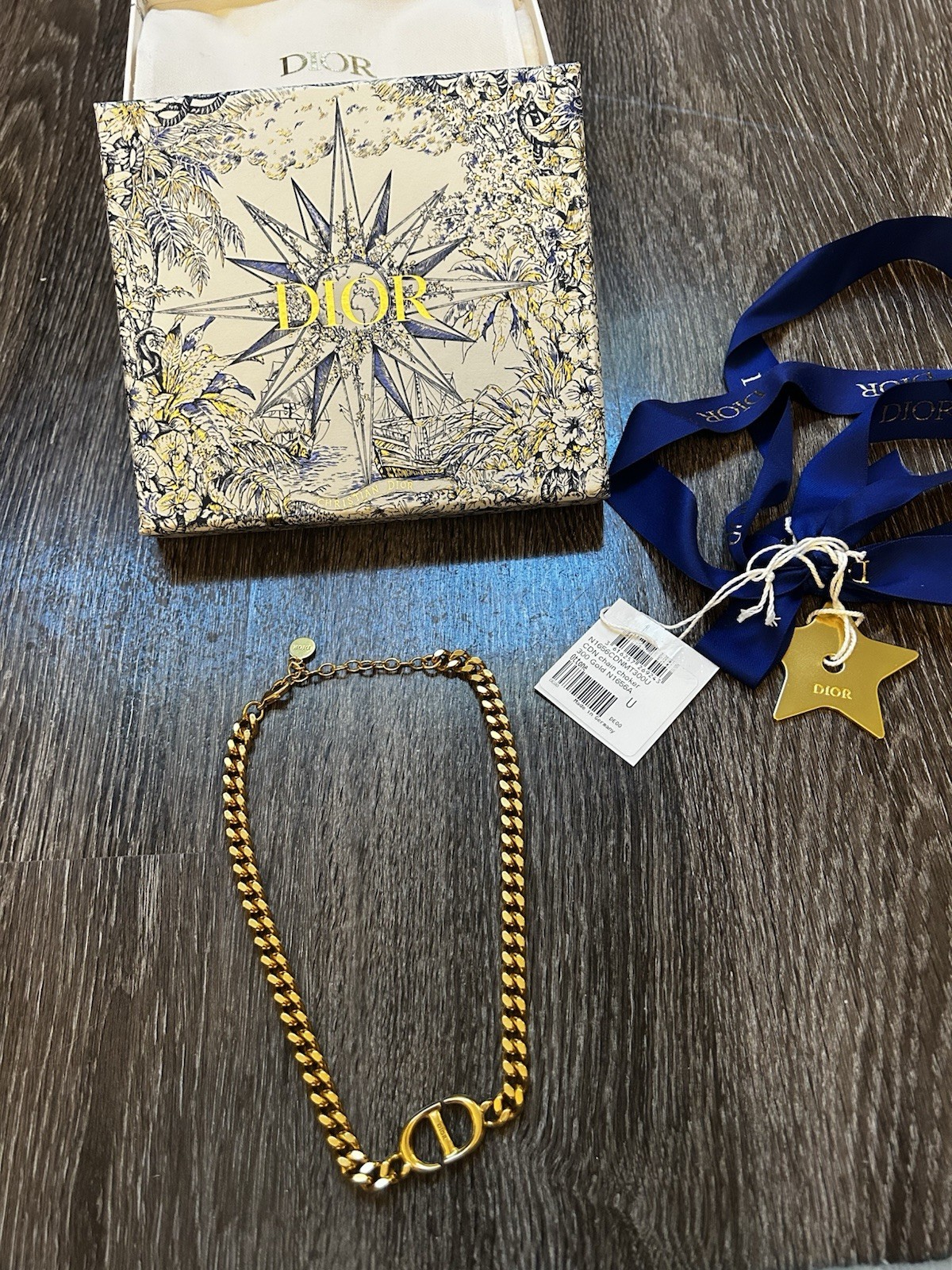 Christian Dior CD Chain Choker