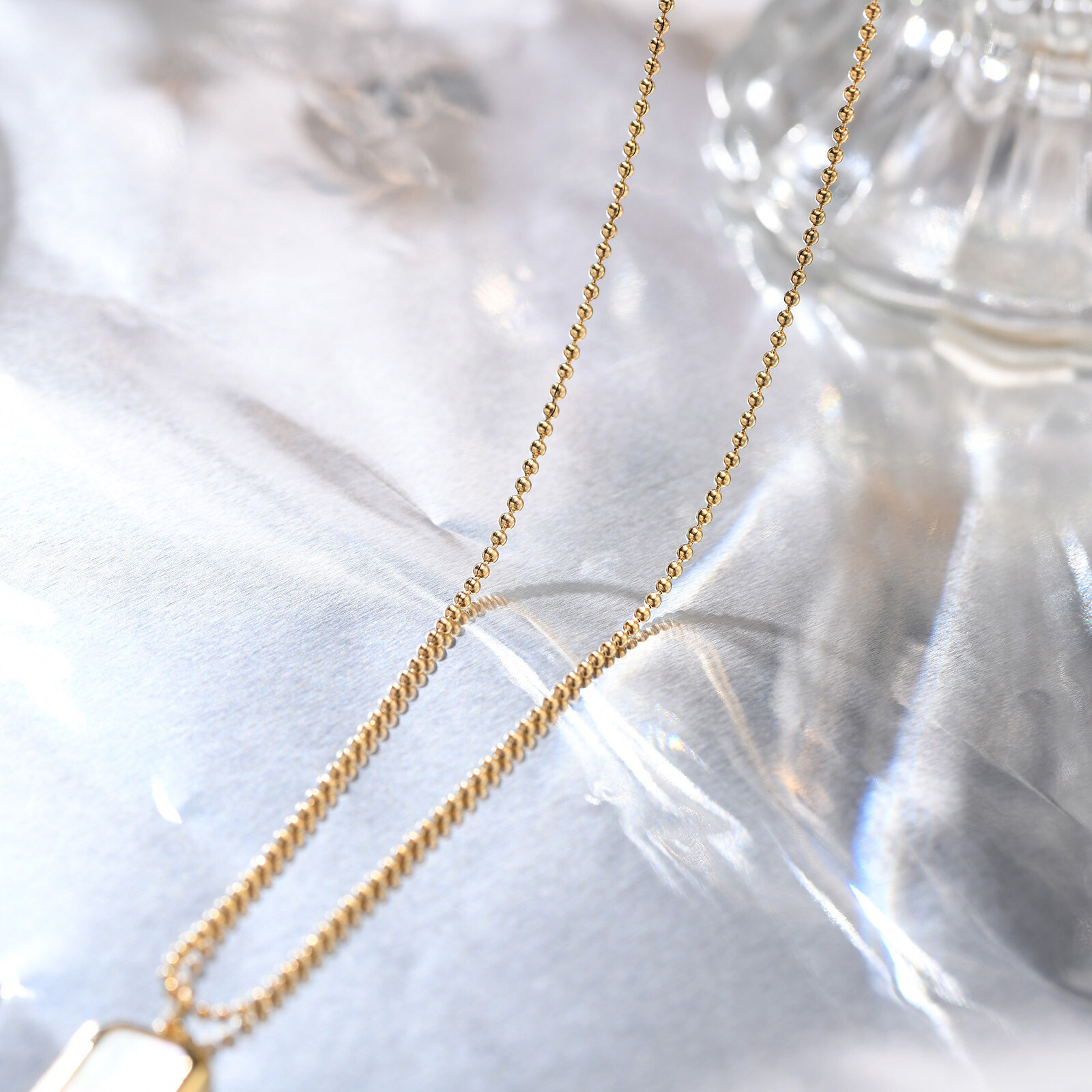 Stainless Steel Shell Square Brand Pendant Necklace Gold Women’s Fashion Jewelry