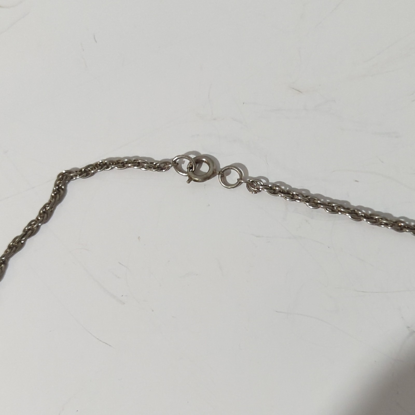 Vintage Chain Necklace Lot Gold Silver Tone Herringbone Twisted Rope Layering 3p