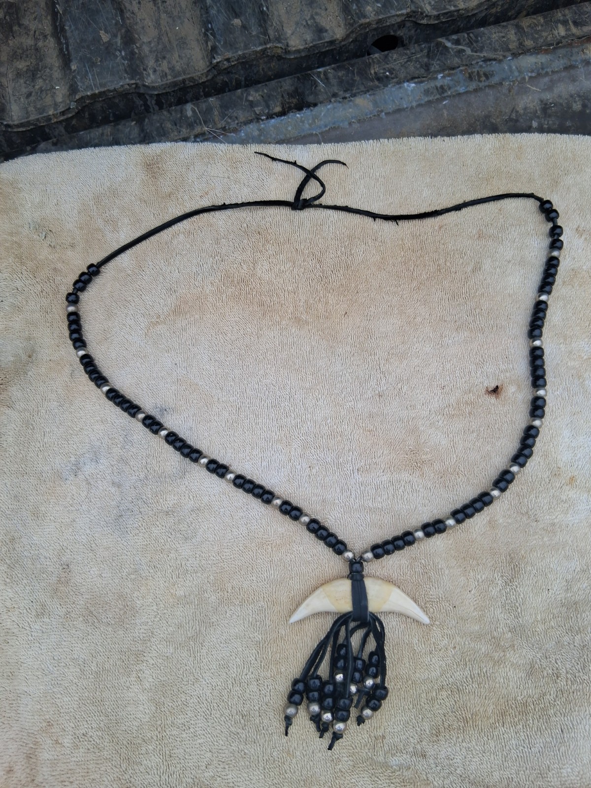 Real Black Bear Tooth Necklace