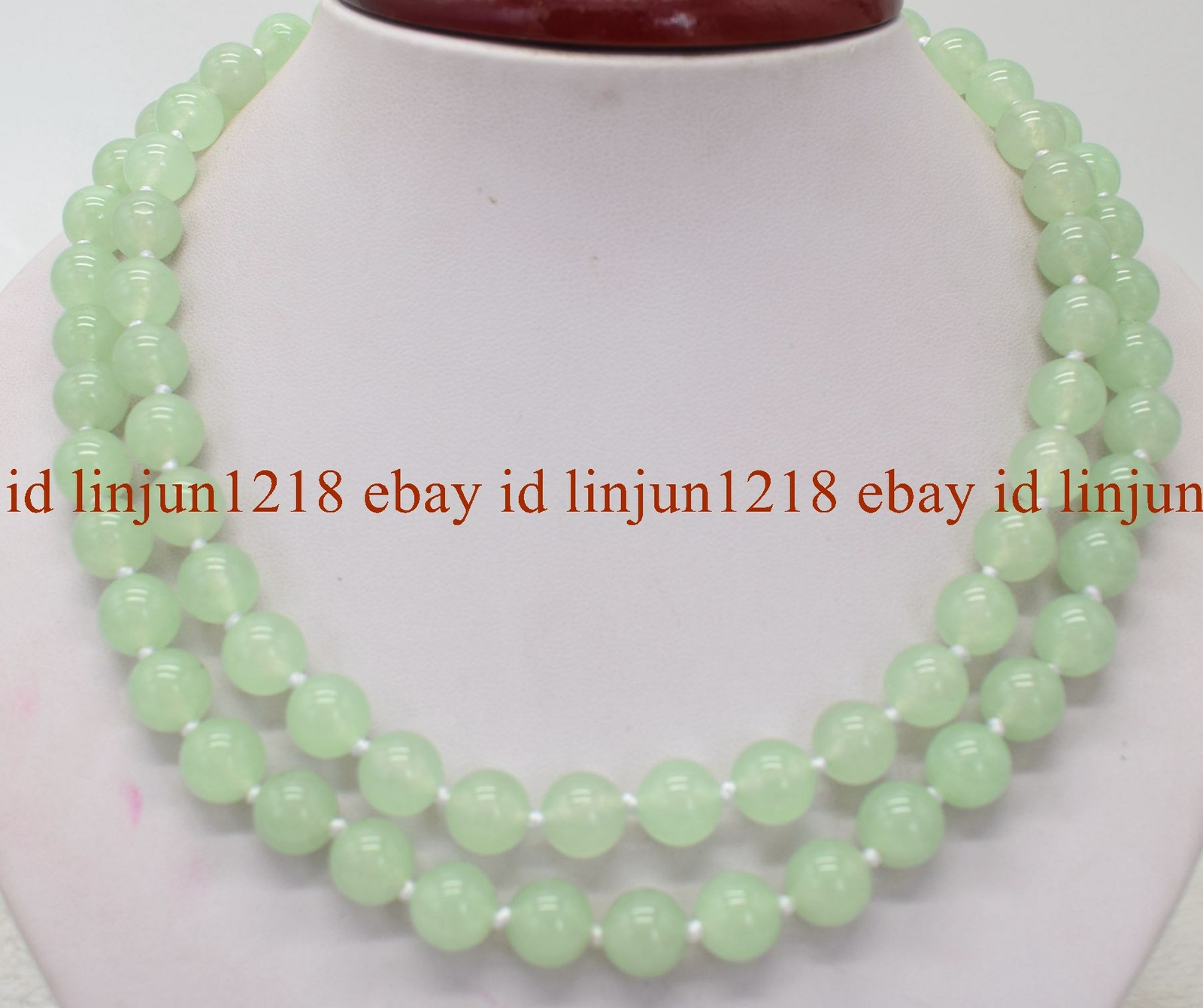 Long 18″ 24″ 28″ 36″ 6/8/10/12mm Light Green Jade Round Gems Beads Necklace AAA