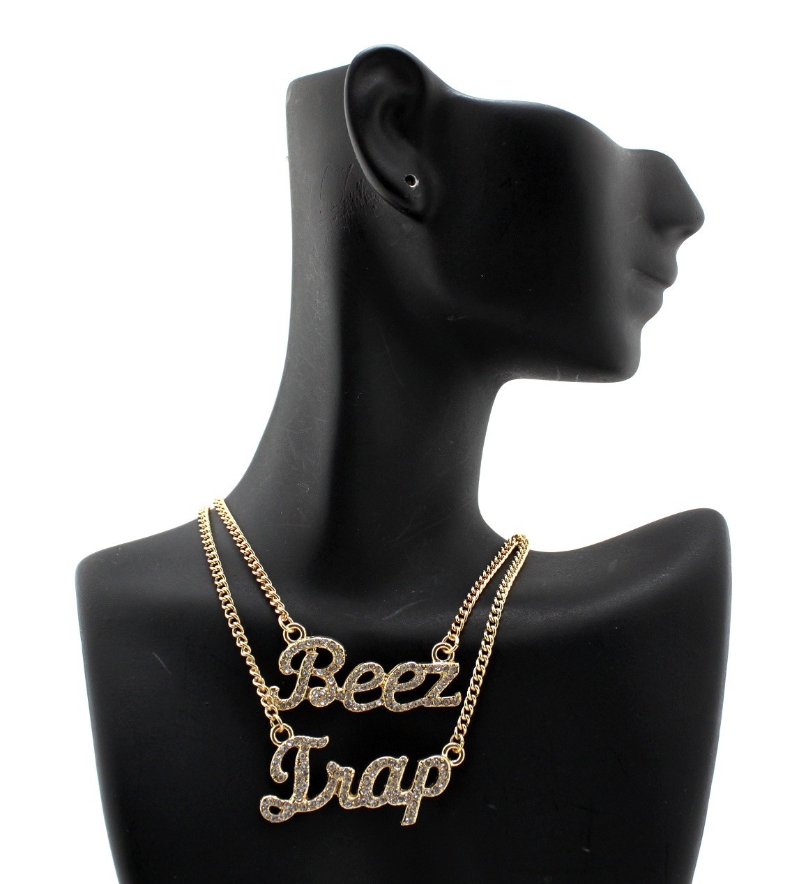 NEW ICE OUT BEEZ IN THE TRAP PENDANT & 2.5mm LINK CHAIN FASHION NECKLACE XSK1/2