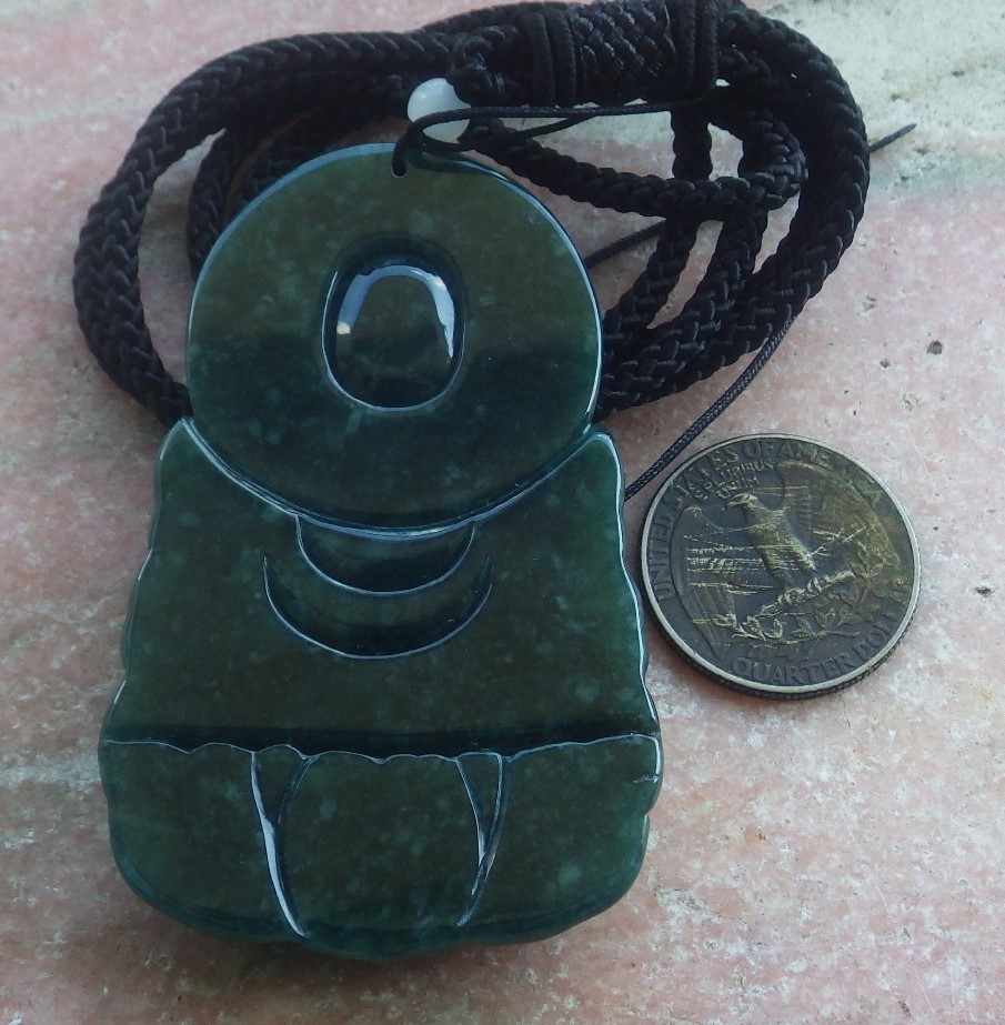 Video Certified A JADE JADEITE PENDANT Guanyin Kwan Yin Lotus Vase 观音 419131 TS