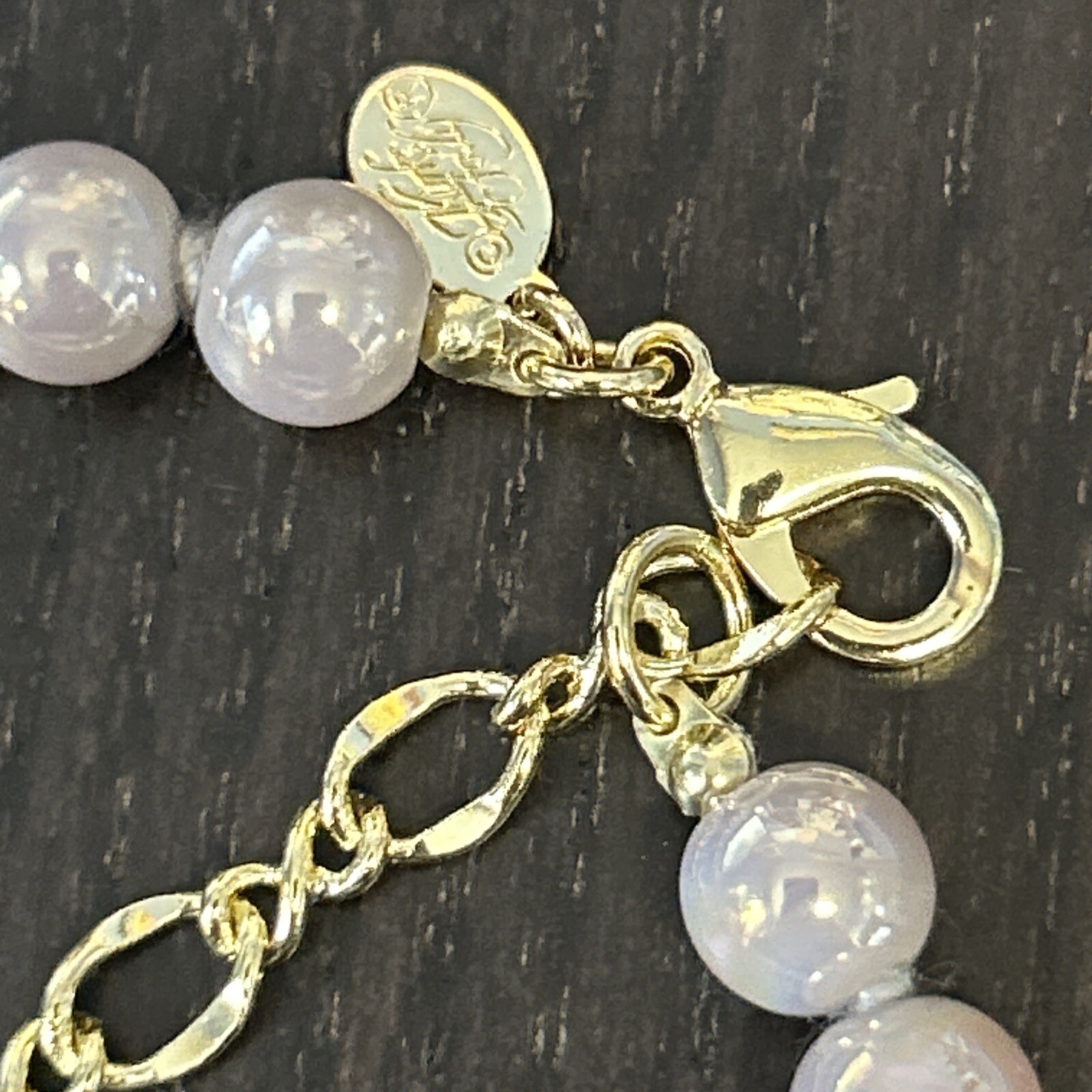 Kirks Folly Dream Angel Magnetic Enhancer & Necklace Moon Glow Beaded Gold/Pink