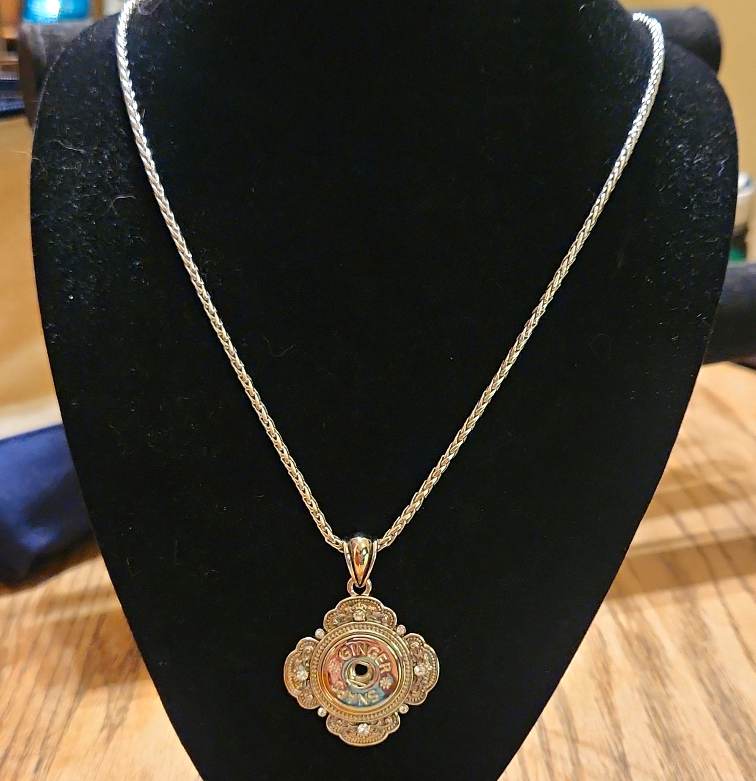 Ginger Snap Long Necklace With Magnetic Clasp