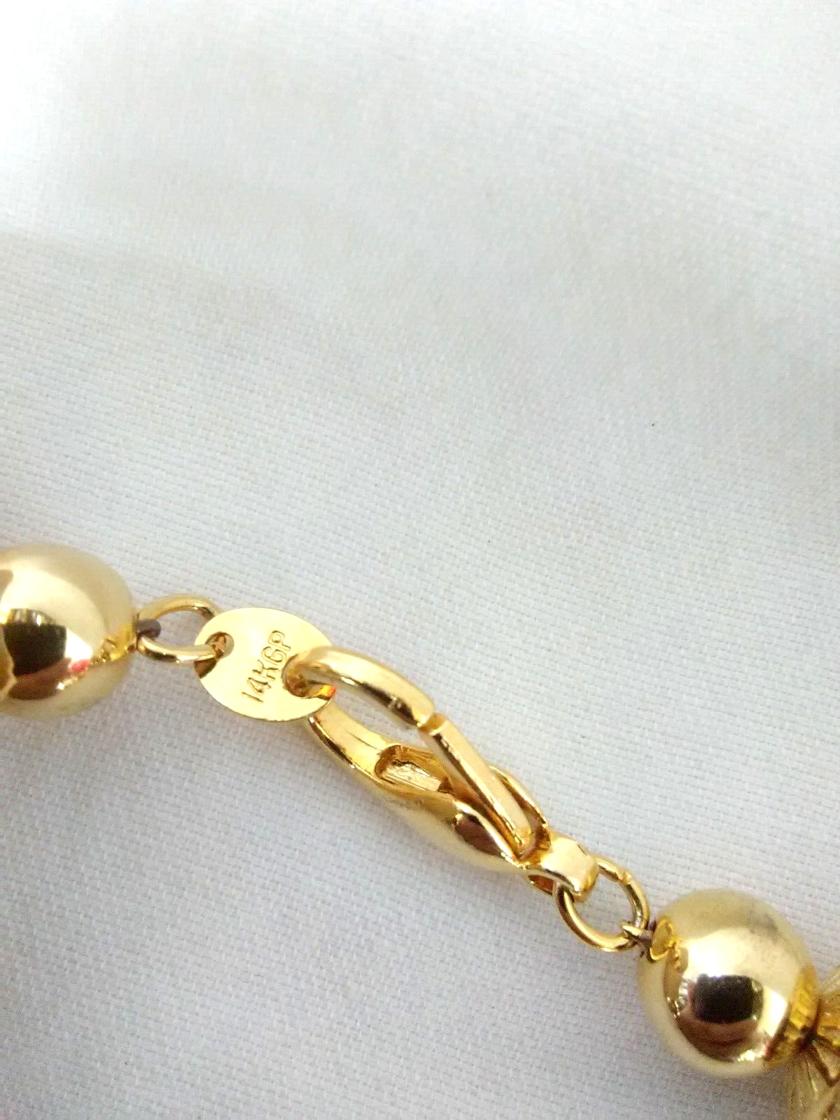 Women Choker 19″ 14K GP Gold Holiday Necklace Cherry &Webb New