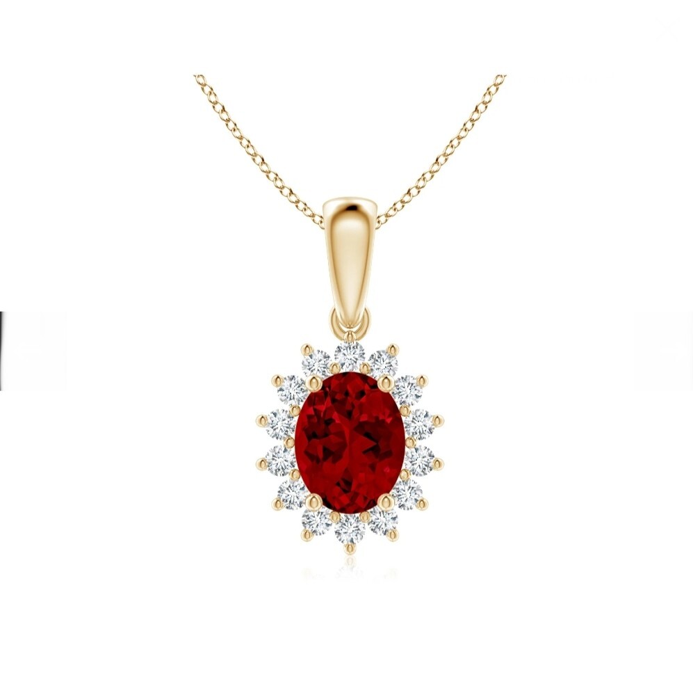 Rare Eye Clean Red Ruby Pendant, Beautiful Red Ruby Pendant For Women