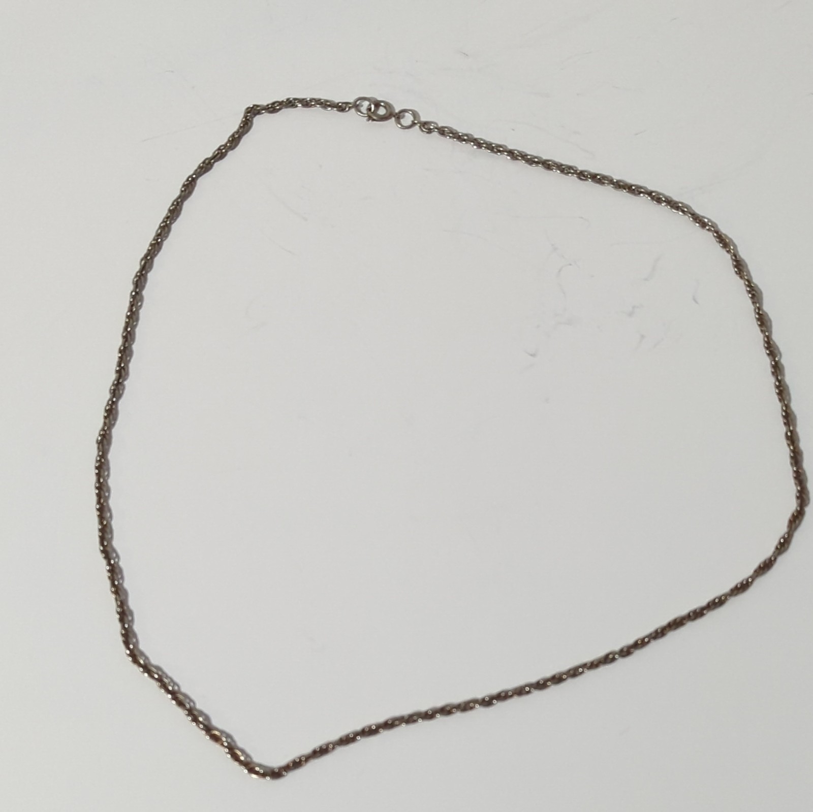 Vintage Chain Necklace Lot Gold Silver Tone Herringbone Twisted Rope Layering 3p
