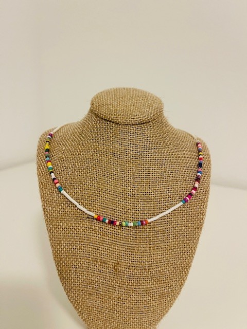 Beaded Necklace 9 handmade beaded necklaces in various lengths.