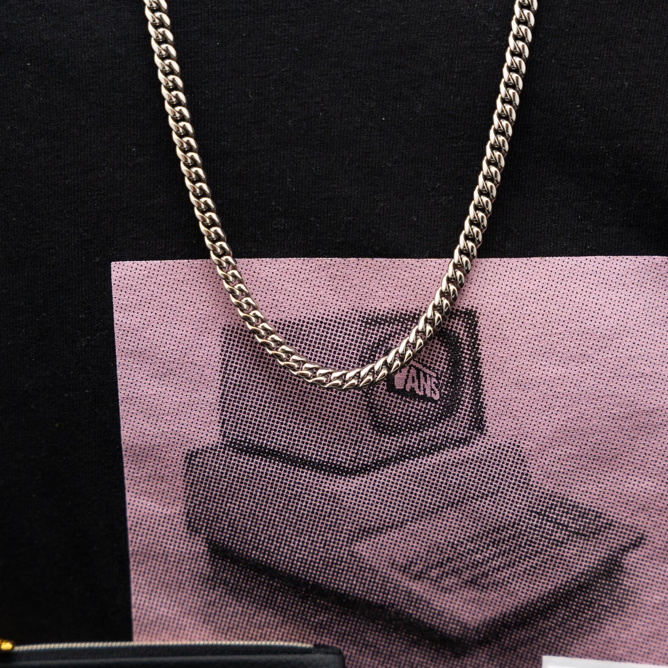 GLD Signature Cuban Chain White Gold 6mm 22” 14K White Gold Plated w Box