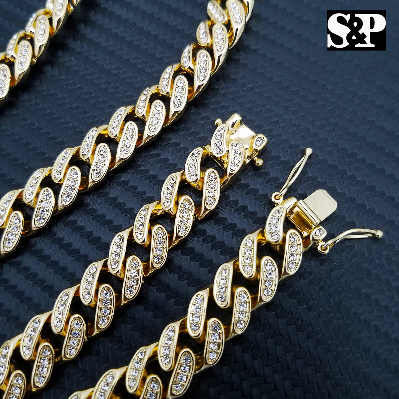 Bulls Head Pendant & 13mm 16″ 18″ 20″ 24″ Iced Cuban Box Lock Chain Necklace