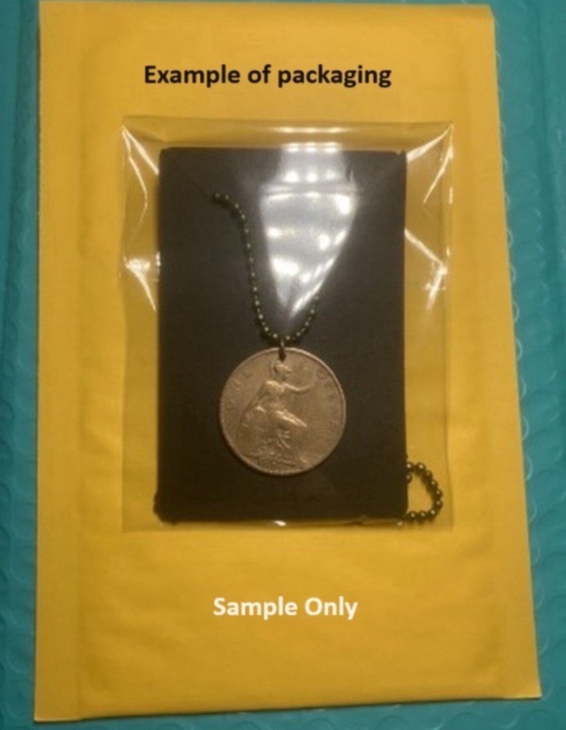 1937 UK 3 Pence Coin Pendant Unisex 22″ Necklace. London. King George VI. A1