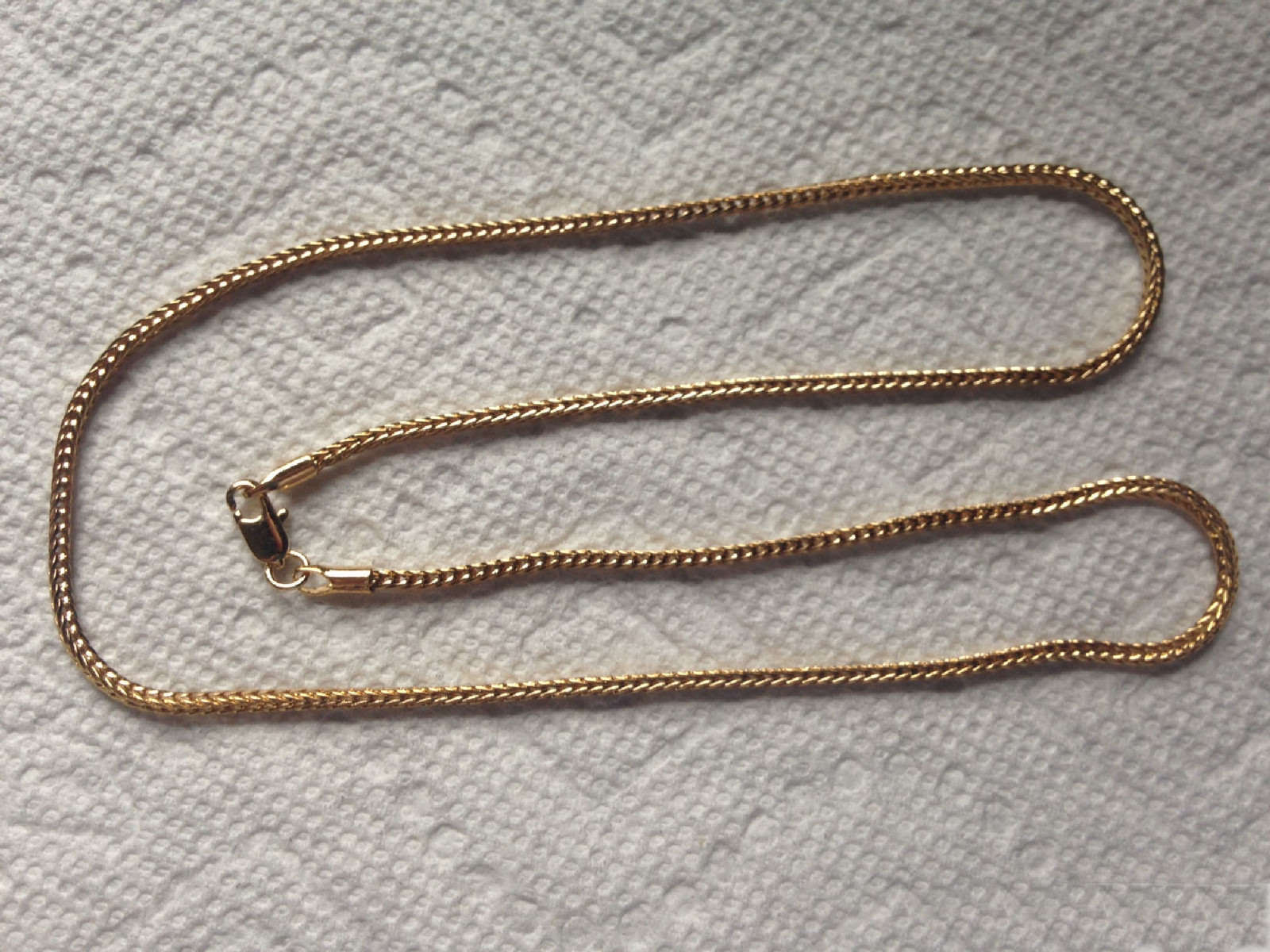 Franco Necklace Chain 18″ 2mm 24k Yellow Gold Plated