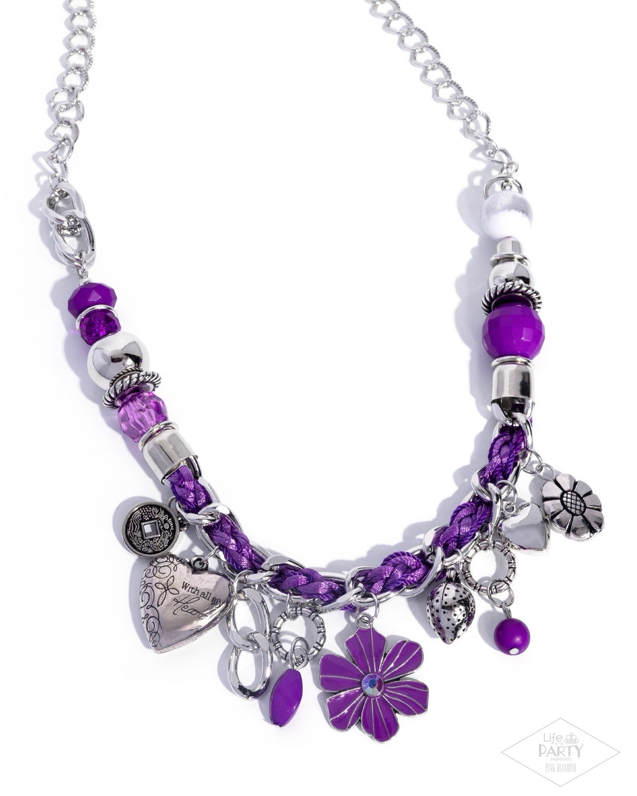Charmed, I Am Sure – Purple Paparazzi Necklace