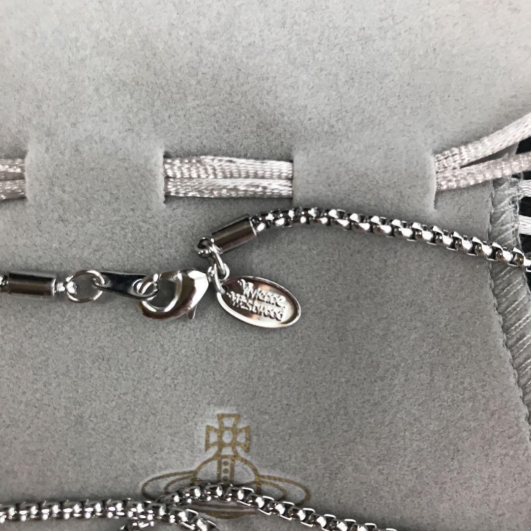 Vivienne Westwood Necklace Shooting Star Orb Silver Pink NO BOX