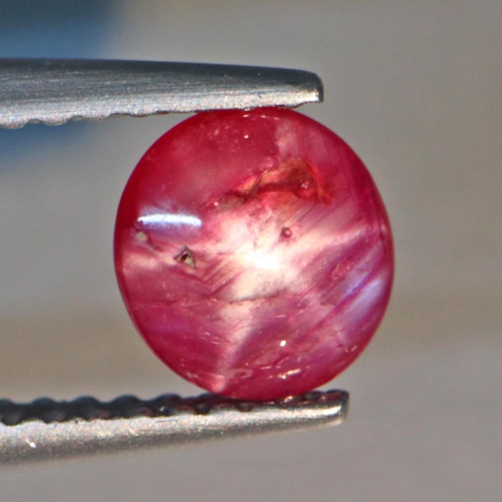 0.98 CTS NATURAL STAR RUBY OVAL SHAPE LOOSE GEMSTONE FROM SRILANKA