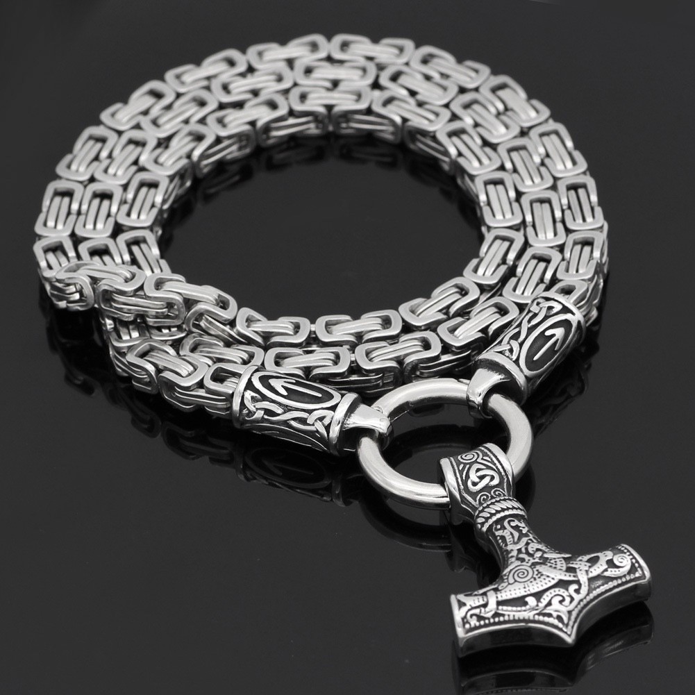 Nordic Arrow Pendant Necklace Silver Titanium Steel Chain 60cm Geometric Unisex