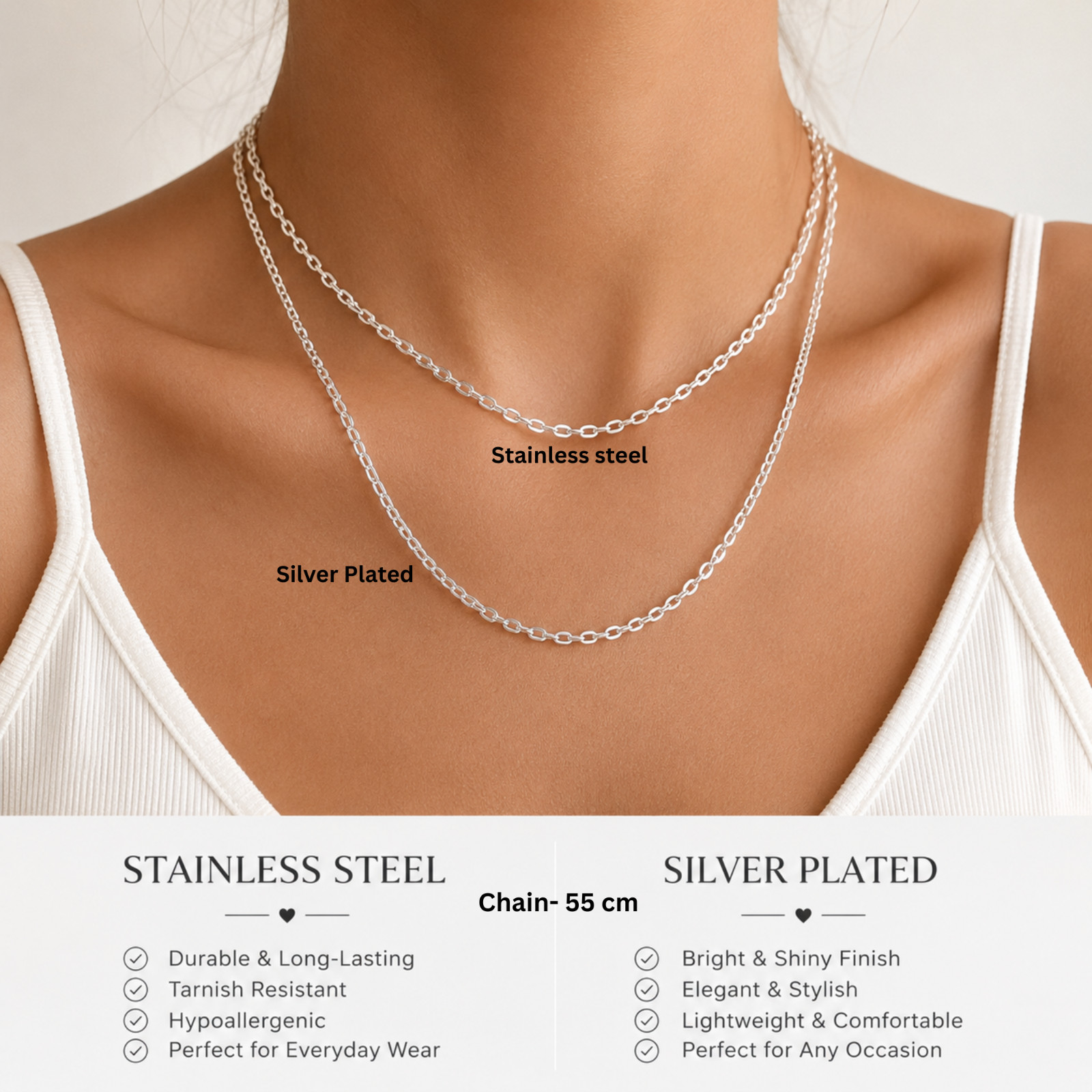 Ocean Wave Necklace Beach Jewelry Coastel pendant Silver Plated Stainless Steel