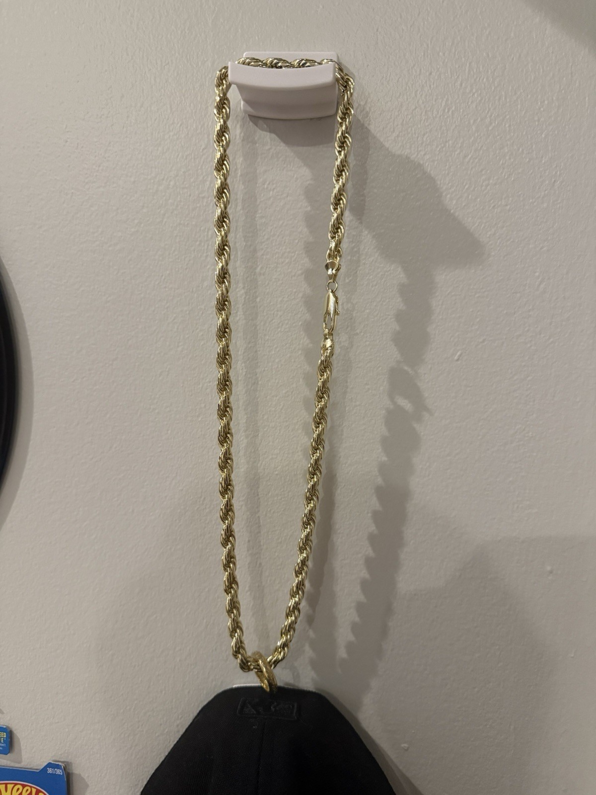 Gold filled 24in 8mm 123.5 grams and 10k gold ring