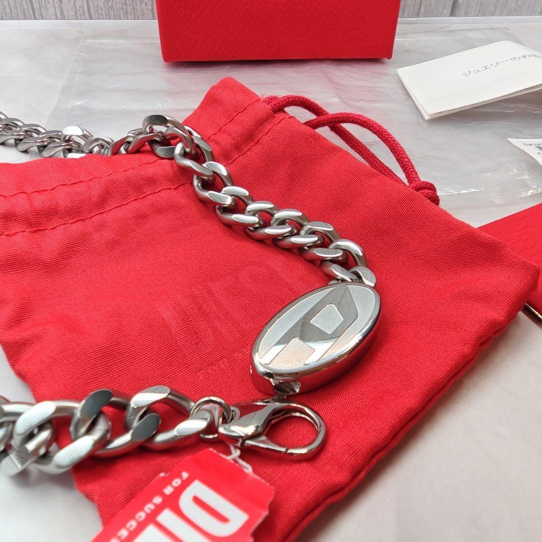 Excellent Condition | DIESEL DX1509040 Silver Chain Necklace (with Original Box