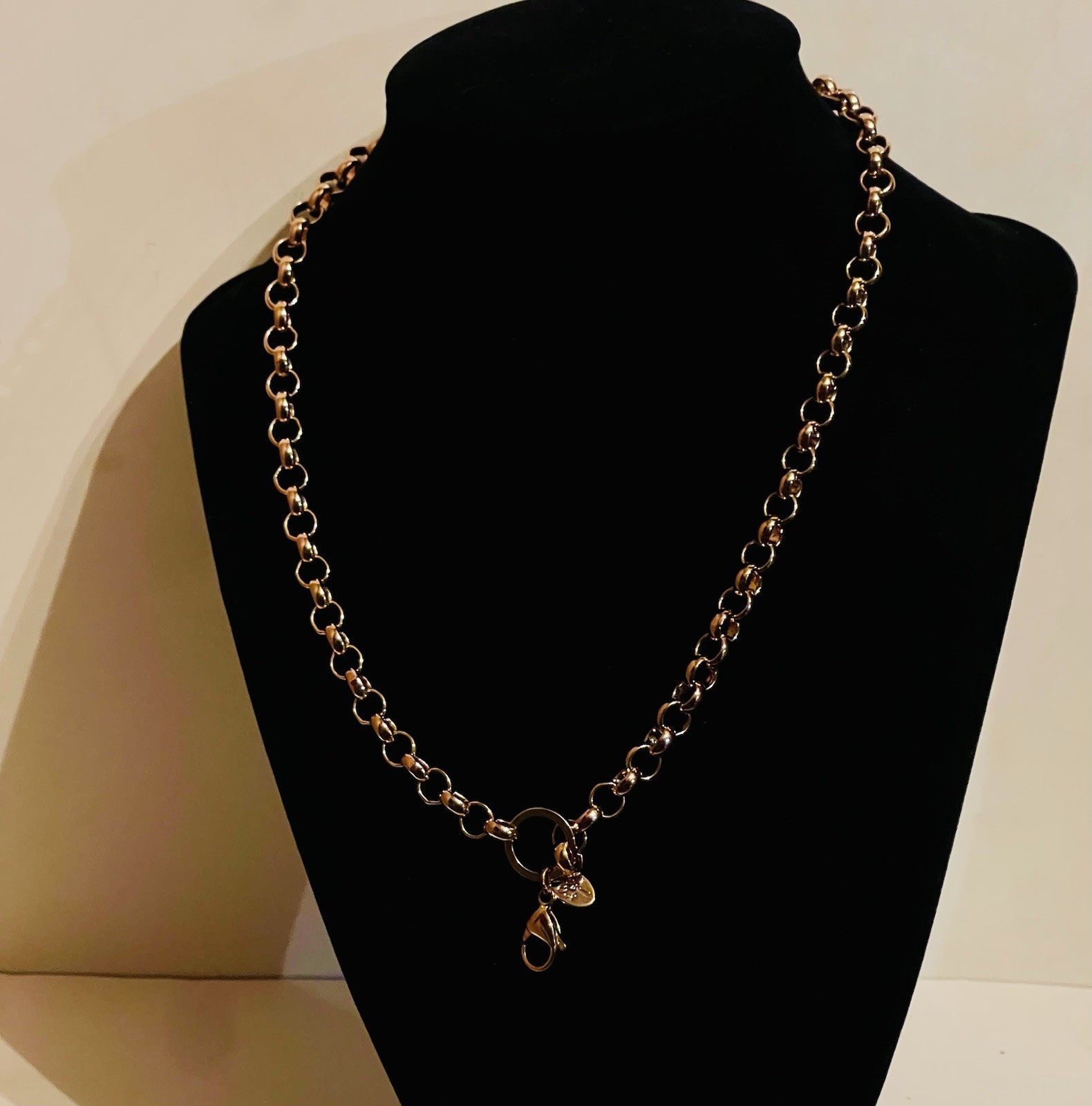Authentic Origami Owl 18-20” Rose Gold Tone Thick Rolo Chain NEW (Ref#142)