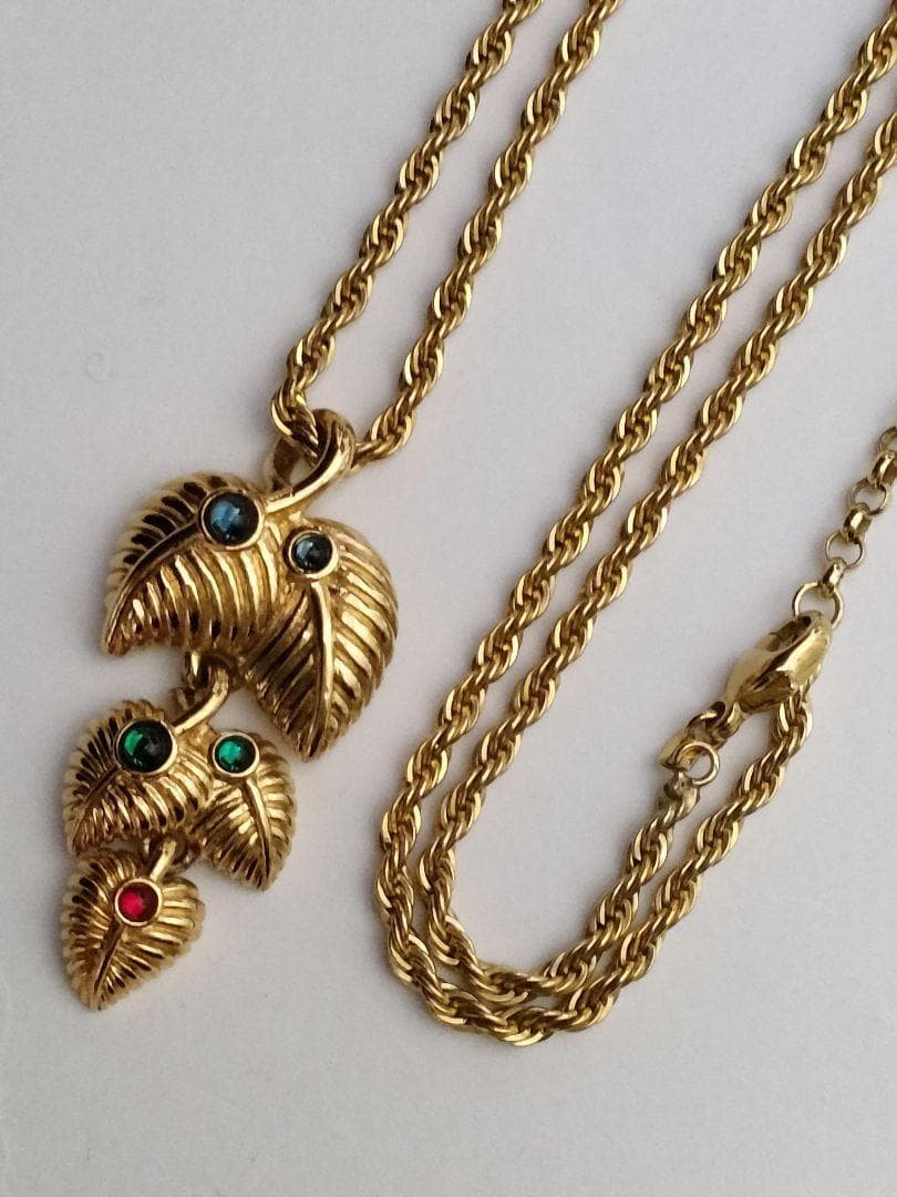 LANVIN Germany Necklace Gold Multi-color