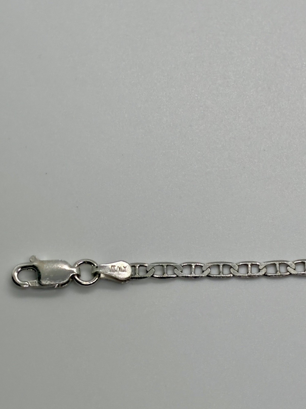 925 Sterling Silver Figaro Mens Chain Necklace .925 Italy – 18 inch, 2mm