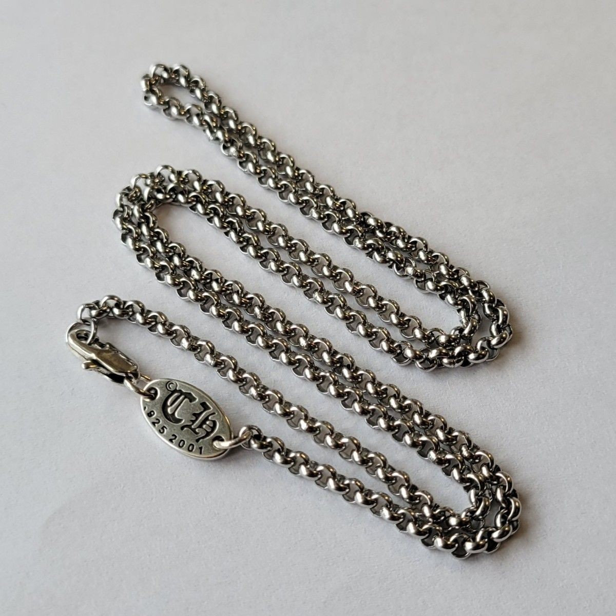 Stamped 925 silver chain necklace 50cm