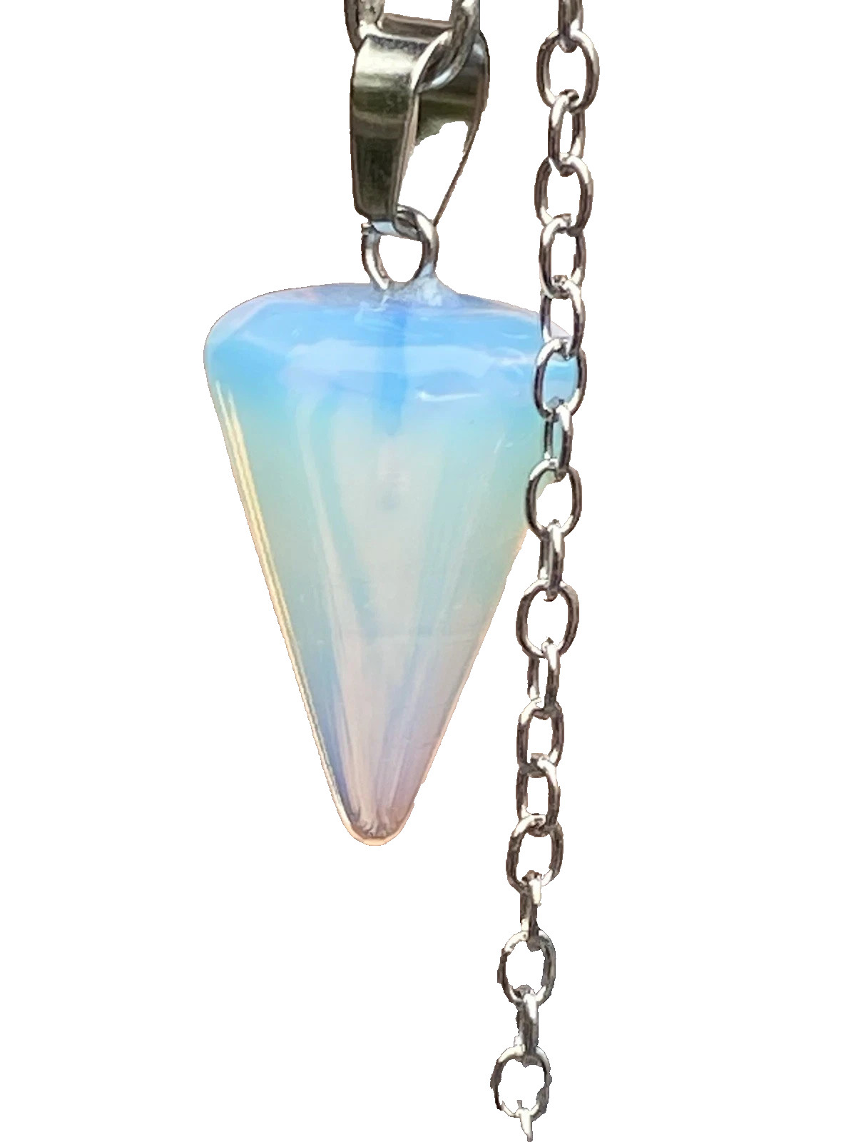 Beautiful Opalite Pendulum & 7″ Chain! FREE SHIPPING IN THE USA!